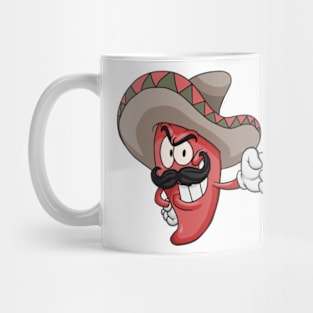 Cute Pepper with Sombrero Mug